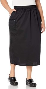Jupes de travail sur mesure pour femmes, en coton satiné naturel de haute qualité, respirantes, couleurs et tailles personnalisables, vente en gros OEM - Product Image 3