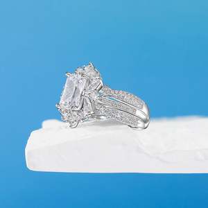 ชุดแหวนแต่งงานเงินสเตอร์ลิงสุดหรูจาก Jeulia สำหรับวันครบรอบ - Product Image 6