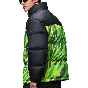 Designer Puff <b>Padded</b> <b>Coat</b> Oem Logo Oversized Men's Down Bubble Winter Black Custom Men Shiny Puffer Jacket - Product Image 5