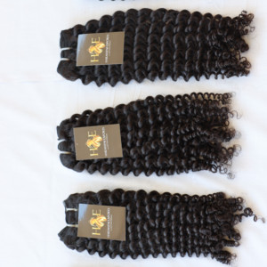 Cheveux naturels Remy 100% humains bouclés ondulés en vrac, extensions de cheveux bouclés en gros, cheveux vierges, tissage de cheveux humains - Product Image 2