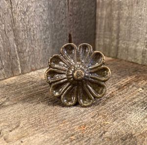 New cast iron knob flower pull cabinet drawer for home dresser door cabinet furniture decorative <b>kitchen</b> wardrobe handle knobs - Product Image 3