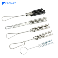 Pince de tension en acier inoxydable de haute qualité pour câble aérien FTTH, pour montage sur poteau extérieur, accessoire de télécommunication