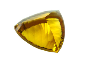 Calidad de grado de exportación Premium 100% Cuarzo de miel natural Tamaño personalizado Forma de trillón Corte cóncavo Piedra preciosa suelta Venta al por mayor - Product Image 2