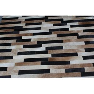 Handmade Recycled Leather Living Room Carpet-Soft Plush Abstract Jacquard <b>Rug</b> 10mm Thick - Product Image 2
