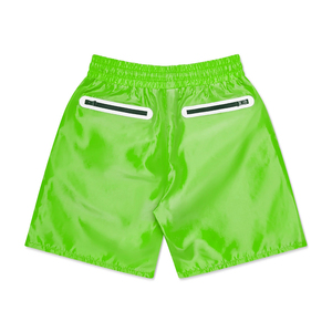 Pantalones cortos de nailon de fabricación paquistaní, pantalones cortos de nailon elásticos de dos bolsillos delanteros de secado rápido con diseño y tamaño personalizados - Product Image 2