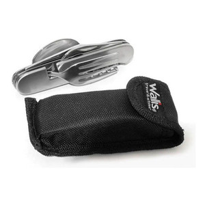 Set di utensili da campeggio - Posate staccabili 8-in-1 Wallis con manico in metallo - Product Image 5