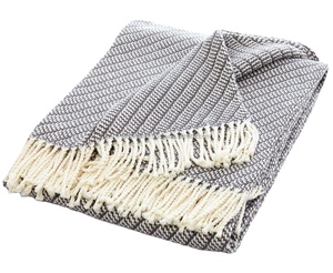 Nouvel arrivage de couverture Jacquard grise douce et légère personnalisée tissée texturée solide pour ferme maison canapé toutes saisons - Product Image 2
