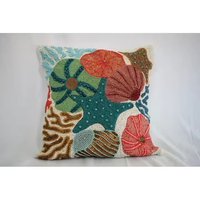 Housse de coussin Falah International, motif citrouille, motif uni, housse de coussin perlée pour l'extérieur, design européen moderne, housses de coussin