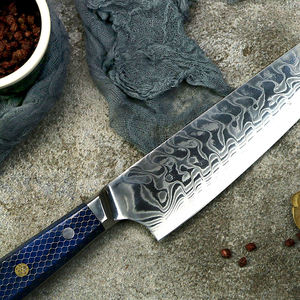 Venta al por mayor pedidos a granel personalizados OEM ODM servicio cuchillo de Chef de acero inoxidable con mango de resina cuchillo afilado ultra fijo hecho a mano - Product Image 3