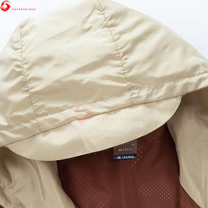 New Arrival Men's Hooded Windbreaker <b>Jacket</b>-High Quality Canvas <b>Thin</b> Lightweight <b>Waterproof</b> Breathable Eco-Friendly Casual - Product Image 3