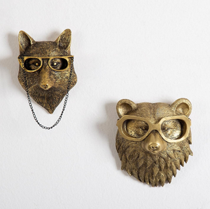 Cabeza de Animal montada en la pared, figuritas decorativas para el hogar, esculturas, cabeza de Animal, decoración colgante de pared, sala de estar, dormitorio, cocina - Product Image 2