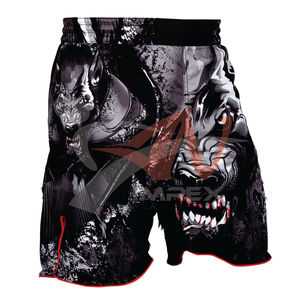 2025ใหม่กางเกงขาสั้น MMA แบบปรับแต่งได้สำหรับผู้ชายผ้ายืดสำหรับการต่อสู้ & กีฬาสวมใส่สำหรับชกมวยและเทควันโด - Product Image 1