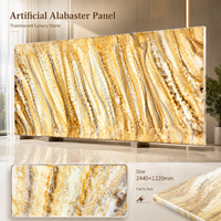 Panneau mural en pierre translucide imitation marbre rétroéclairé onyx alabâtre artificiel grand panneau mural