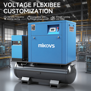 4-trong-1 tích hợp tốc độ cố định giá thấp Vít Máy nén khí không khí 7.5Kw/10HP máy sấy không khí + Xe tăng và bộ lọc 380V/50Hz - Product Image 2