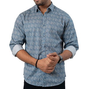 Camisa informal de manga larga de diseño exclusivo para hombre, tela duradera cómoda y elegante, perfecta para salidas de viaje y moda - Product Image 1