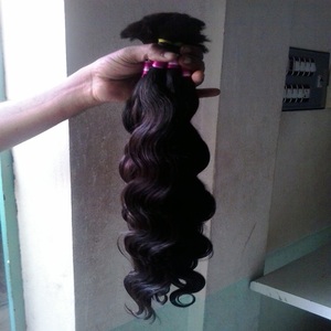 Vente en gros en vrac Extensions de cheveux trames machine 100% Remy non transformées Cheveux humains indiens ondulés vierges pour la fabrication de perruques de salon - Product Image 4
