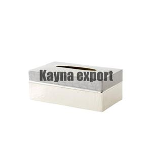 Boîte à mouchoirs en acier inoxydable Branche de fleurs en laiton plaqué argent pour hôtels et restaurants à des tarifs abordables et réduits - Product Image 2