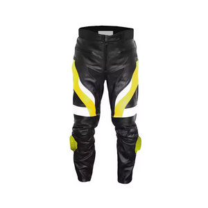 Pantalon de moto en cuir pour homme, cuir de vache véritable, respirant, séchage rapide, personnalisable, couleurs personnalisées, service OEM - Product Image 2
