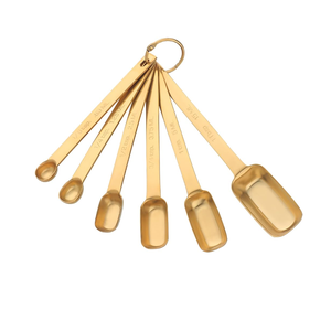 Cuillères à mesurer en laiton de qualité supérieure Concepteur d'utilisation quotidienne Cuillères à thé en métal personnalisées pour les restaurants - Product Image 3