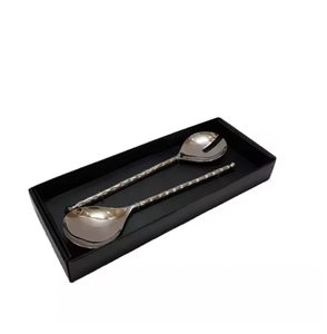 Ensemble de cuillères à salade et fourchettes en acier inoxydable de qualité commerciale Serveur de couverts de nouvelle conception pour une utilisation durable dans la cuisine et les mariages - Product Image 4