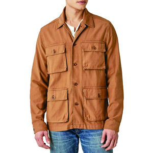 Camisa de Algodón Personalizada Nueva de 2026, Chaquetas Impermeables, Chaqueta de Trabajo Ligera para Hombre, Camisa Extra Grande con Bolsillos Tipo Cargo para Hombre - Product Image 1
