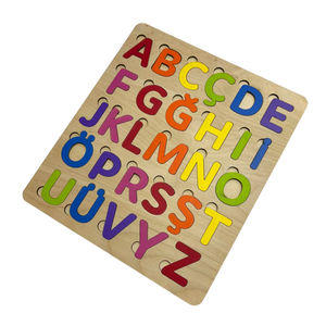 Rompecabezas del Alfabeto Montessori de Madera de Abedul Premium, Juguete Educativo de Aprendizaje para Niños Pequeños de 3+ Años, Juego de Mesa Modelo MOT-0010 - Product Image 1