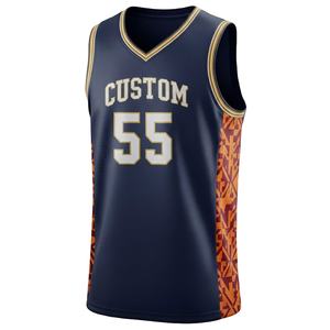 Maillot de basketball personnalisé unisexe, vêtements d'équipe personnalisés, 100% coton, léger, respirant, en maille, sans manches, court - Product Image 1