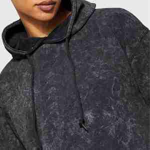 Offre Spéciale lavage à l'acide Vintage sweat à capuche goutte épaule grande taille sweats à capuche pull sweats personnalisé surdimensionné à capuche unisexe pour hommes - Product Image 3