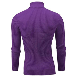 Soft Comfortable High Collar Top with Smooth Finish Long Sleeves for Daily Styling <b>Men</b> <b>Turtle</b> <b>Neck</b> Shirt - Product Image 3