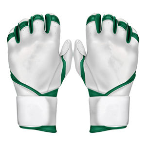Guantes de bateo de béisbol personalizados de fábrica OEM puño largo guantes de entrenamiento deportivo de cuero duradero de primera calidad al por mayor - Product Image 1