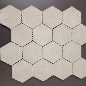 TileTrends2025 Hexágono Mosaico vitrificado mate de alta durabilidad para paredes de baño y áreas de ducha Hoteles y restaurantes 260x300mm - Product Image 2