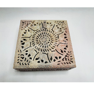 Venta al por mayor de lujo esteatita cajas de joyería de alta calidad bellamente tallada con nuevos accesorios de diseño - Product Image 3