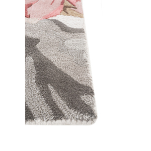 Alfombra Hacienda Ivory de Lana y Viscosa Hecha a Mano, 10 mm de Grosor, Diseño Floral, Rayas Abstractas, Rectangular, para Sala de Estar, Pasillo -TNQ-3275 - Product Image 4