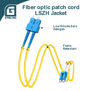 Gcabling FTTH <span class=keywords><strong>Fibre</strong></span> G657A2 OM3 OM4 Standard Uniboot Mtp-lc Om4 Patchcord Ftth Fibra Patch Cord <span class=keywords><strong>Cable</strong></span> for Fiber Data Transmission - Product Image 4