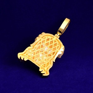 Meilleur prix pour pendentif Jésus en diamant moissanite entièrement serti VVS pour homme, en argent sterling bicolore, bijoux hip-hop très vendus - Product Image 2