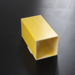 Tubería rectangular de FRP con aislamiento eléctrico, sección de caja de fibra de vidrio ignífuga para bandejas de cables, perfil de ventana de PVC. - Product Image 2