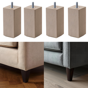 Patas de sofá de madera Instalación rápida Patas de sofá de madera maciza Pies de muebles de repuesto resistentes para sofá Patas de sofá de madera - Product Image 4