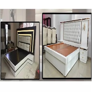 Ensemble de chambre à coucher en bois moderne et économique, en teck, meubles de maison par DST-Bedroom Designs - Product Image 1