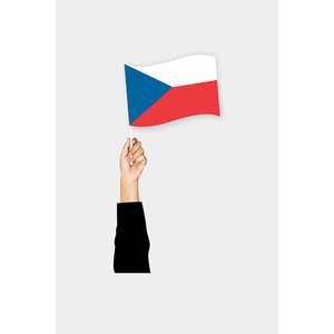 New Title "Cheerleading Flag of the Czech Republic-Pocket Size" - Product Image 1