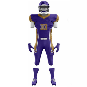Conjuntos de Uniformes de Fútbol Americano Transpirables, de Tela Elástica, de Secado Rápido, Cómodos, Duraderos, de Manga Corta - Product Image 2