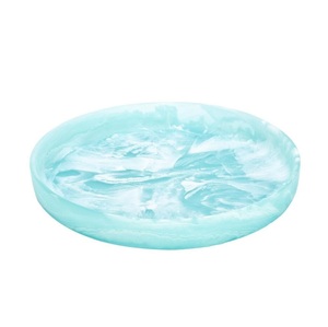 Bol décoratif en résine artistique fait à la main finition polie brillante design élégant idéal pour table de cuisine ou accent intérieur de maison - Product Image 2