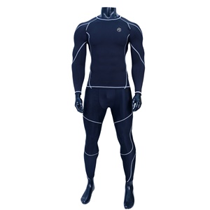T-shirt Rash Guard élégant pour hommes Nouvelle mode Vêtements de sport de compression personnalisés Ensemble de compression de fitness respirant 100% coton - Product Image 2