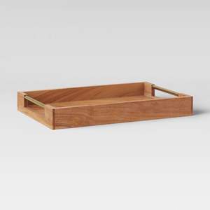 Vente en gros de plateau de service en bois de noyer rond brun rustique personnalisé, grandes et petites tailles, poignées décoratives, plateaux naturels SARVING - Product Image 3