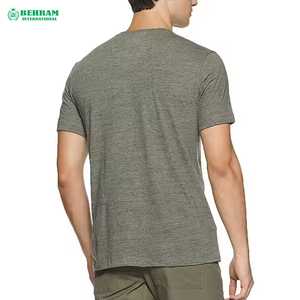 เสื้อยืดลำลองผู้ชาย คอกลม ทรงหลวม ผลิตจากวัสดุเป็นมิตรต่อสิ่งแวดล้อม ระบายอากาศได้ดี ผลิตจากโพลีเอสเตอร์/ผ้าฝ้าย เหมาะสำหรับการออกกำลังกาย - Product Image 1