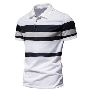 Personalizado impreso hombres 100% algodón para camisas con bolsillos transpirable Casual Jersey tela de gran tamaño ropa de verano al por mayor - Product Image 6