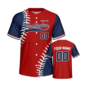 Uniformes de Béisbol Ligeros de la Mejor Calidad, 100% Poliéster, para Diseño de Logotipo Personalizado - Product Image 2