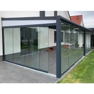Véranda 4 saisons et véranda extérieure vitrée pour arrière-cour Véranda imperméable en <span class=keywords><strong>aluminium</strong></span> Couverture de terrasse pour jardin d'hiver - Product Image 6