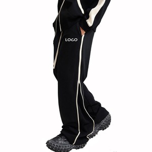 กางเกงกีฬาผู้ชายเอวยางยืดลำลอง440G มีซิปรูดขาตรง - Product Image 5