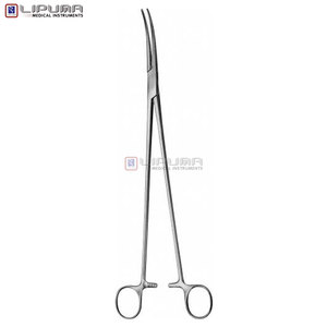 Zenker คีมสำหรับผ่าตัด, คีมมัดโค้งเล็กน้อย300มม. ไม่ผ่านการฆ่าเชื้อใช้ซ้ำได้เครื่องมือทางการแพทย์ - Product Image 2