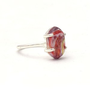 แหวนแต่งงานสีเงินสเตอร์ลิง925คุณภาพเยี่ยมพร้อมฝาหอยนางรมสีชมพูธรรมชาติเครื่องประดับเงินอินเดียส่งตรงจากซัพพลายเออร์ - Product Image 2